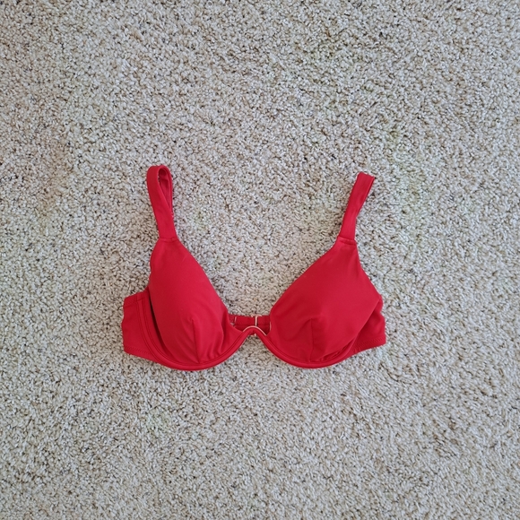 Freya 7230 Jewel Cove Underwired High Apex Bikini Top - 7230 Stripe Raspberry